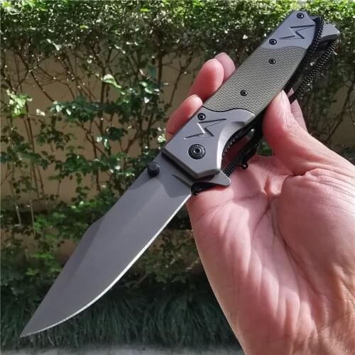 Wild Mountaineering Portable Folding Knife High Hardness Sharp Army Knives Camping Hunting Survival Outdoor Activities Mens Gift