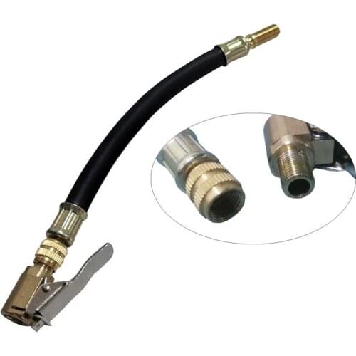 1 Pcs Rubber Inflatable Extension Tube Metal Adapter For Car Motorcycle Bicycle Balance Car Tire Inflation Accessories