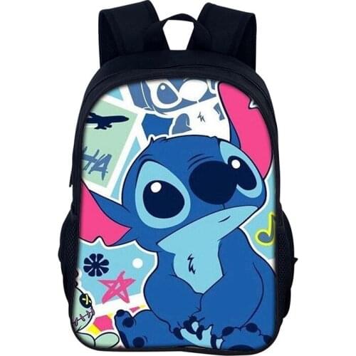 Disney Stitch Backpack Kawaii Stitch SchoolBag Kids Backpack for Boys Girls Bookbag Cute Rucksack Kindergarten Shoulder Knapsack