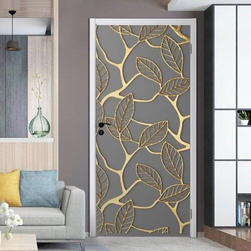 Sticker On The Door Self Adhesive Wallpaper For Doors Diy Print Art Picture Spiral Home Decor Mural Wardrobe Renovation Decal