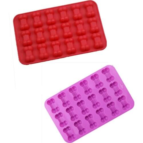 18 cavity bone Silicone chocolate Mold Kitchen Bakeware DIY Desserts Baking Mousse Moulds Pan Tools