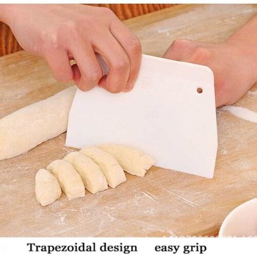 Scraper Plastic Cake Spatula Non-Stick Baking Spatulas Pastry Cookie Scraper Tool Supplies Scraper Plastic Cake Spatula Scraper