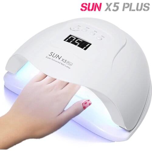 Auto Sensor UV LED Lamp SUN X5 Plus 80W Sun Light Nail Dryer Nail Polish LCD Display with Timer Setting 10/30/60/99s Curing Tool