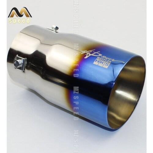 Universal Car Rear Round Exhaust Pipe Tail Muffler Tip Chrome Stainless Steel Automobile Muffler Tip Replacement For Auto Acce
