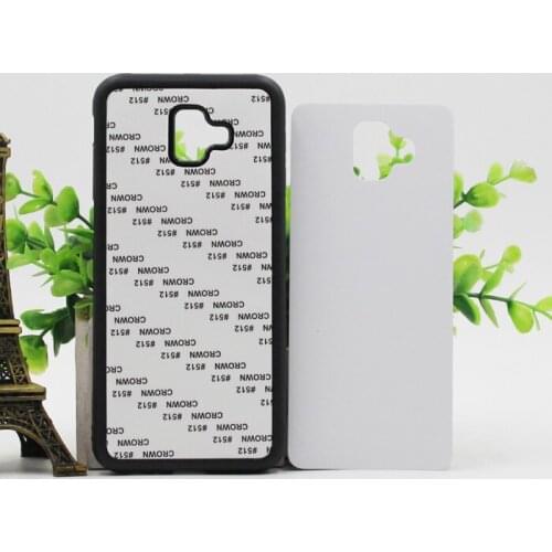 Wtsfwf DIY 2D Sublimation rubber silicone TPU+PC Blank Case for J6 Prime with Aluminum Inserts and glue 10pcs/lot