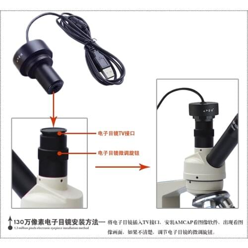 1.3 megapixel microscope eyepiece Lens interface 23.2mmmegapixel mobile phone computer can be accessed by computer OTG mobile