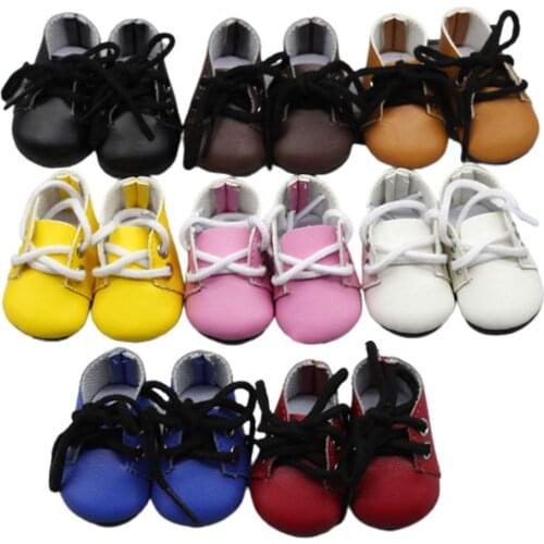 1 Pair Shoes Casual Fine Workmanship Faux Leather Figure Doll Sports Shoes Muppet Doll Toy Shoes Mini Simulation Shoes for Gift