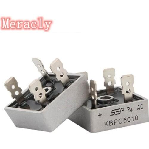 2PCS KBPC5010 5010 50A 1000V Phases Diode Bridge Rectifier New Original rectifier diode KBPC 5010 power electronica componentes
