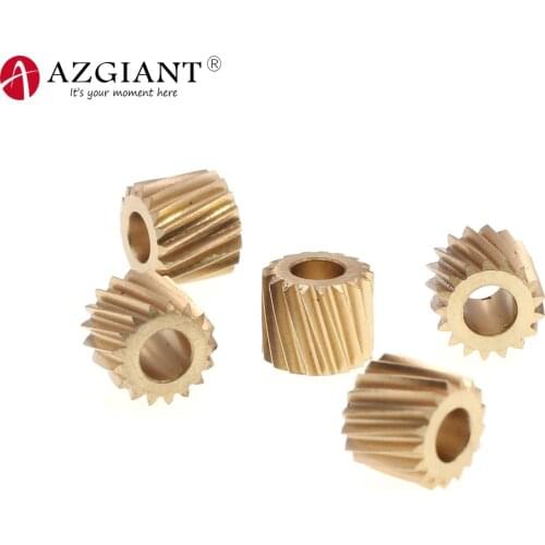 5pcs 17teeth 5mm inner hole copper gear for Benz renault land rover Ford handbrake parking motor brass