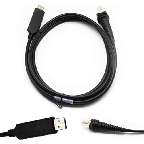 6FT USB 2M Straight Cable with Chip Compatible For Honeywell 1200g 1300g 1450g 1900 Scanner Reader Data Transfer Cable