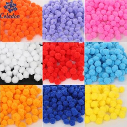 900 pcs 10mm Multi option Pompoms Soft Pom Poms balls DIY Wedding Decoration On Cloth Sewing