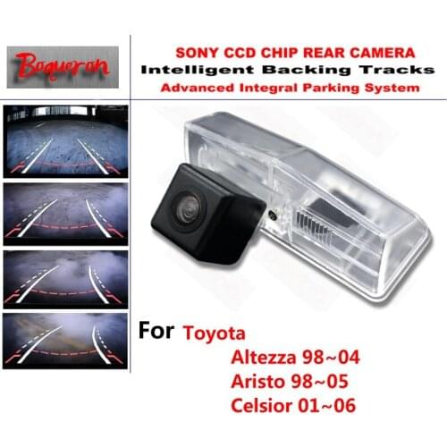 For Toyota Altezza / Aristo / Celsior CCD Car Backup Parking Camera Intelligent Tracks Dynamic Guidance Rear View Camera
