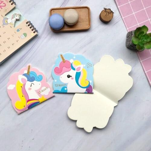 24 Pages/Pack Cute Unicorn Memo Pad Notebook School Office Supply Student Stationery Kid Gift