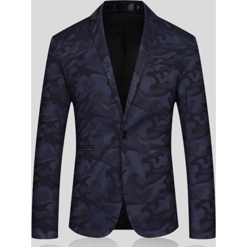 Brand Blazer Men fashion Casual Slim Blazers Spring New Arrival Fashion Party Single Breasted Men Suit Jacket Plus Size