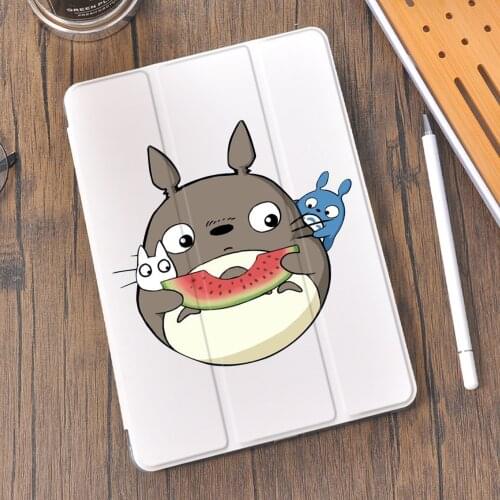 Anime Totoro Cute Case For iPad 10.2 7th 8th iPad Pro 11 12.9 Case 2020 Clear Silicone Back Cover For iPad Air 4 Air 2 3 Mini 5