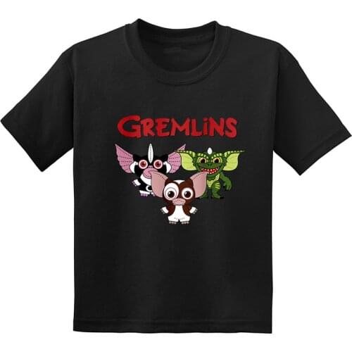Cute Gremlins Gizmo Cartoon Print Funny Kids T shirt Summer Casual Kawaii Children Clothes Short Sleeve Baby Boys Girls T-Shirts