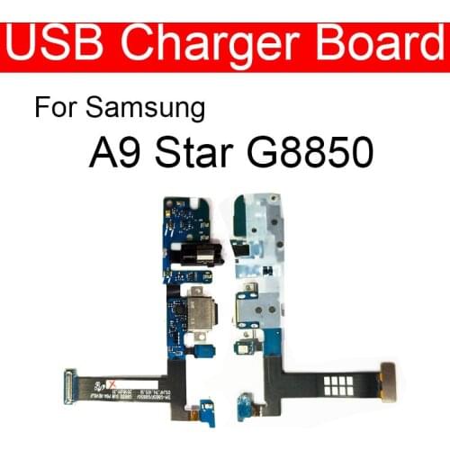 Charging USB Jack Port Board Flex Cable For Samsung Galaxy A9 Star SM-G8850 G8850 USB Charger Dock Connector Board Replacement