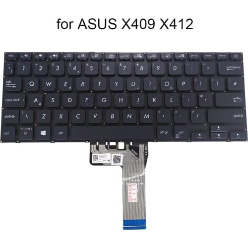 UK GB notebook keyboard pc for ASUS vivobook X409 X412 X409F X409B X409FA X409MA X409JB X409U laptops keyboards A72UK22 260JUK00