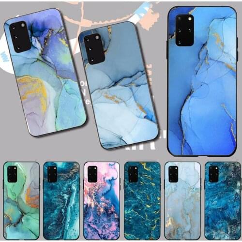 Laser Gradient Marble art Phone Case for samsung galaxy s21 s20 fe s10 s9 s8 s30 note 20 10 ultra plus pro lite 5G funda