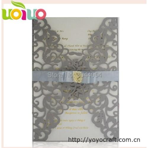 Fashion style chinese wedding invitation card pocket invitation card with cheap price custom bengali royal wedding invitations