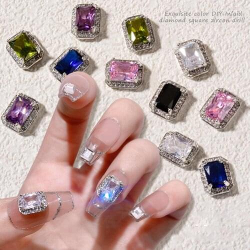 Nail Rhinestone Set DIY Mini Japanese Nail Art Zircon Cube DIY Nails Decoration Manicure Salon Tools