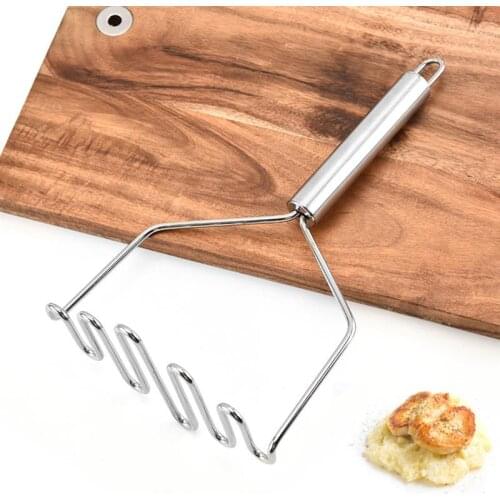 Stainless Steel Wave Shape Potato Masher Ricers Tool Potatoes Crusher Manual Masher Cooking Masher Kitchen Accessories Gadgets