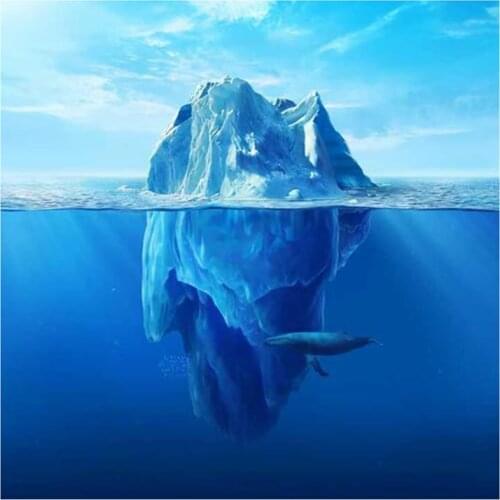 New Product 5D DIY Full Round/Square Diamond Painting Iceberg 3D Embroidery Cross Stitch Rhinestone Mosaic Home Decor Art YC289