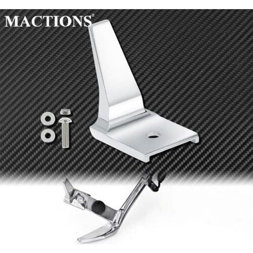Motorcycle Stand Kickstand Extension Chrome Aluminum For Harley Softail Fat Boy Lo S FLSTFBS Deluxe Cross Bones Springer FLSTSB