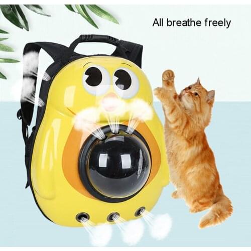 Pets Transparent Cat And Dog Carrier For Cat Backpack Convenient Both Shoulders Breathable On All Sides Space Capsule Backpack