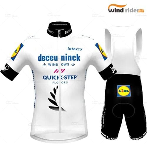 Quick Step Deceuninck 2021 Team Cycling Jersey Suit Shirts MTB Bike Set Ciclismo Ropa Jacket Maillot Bib Shorts Bike Set