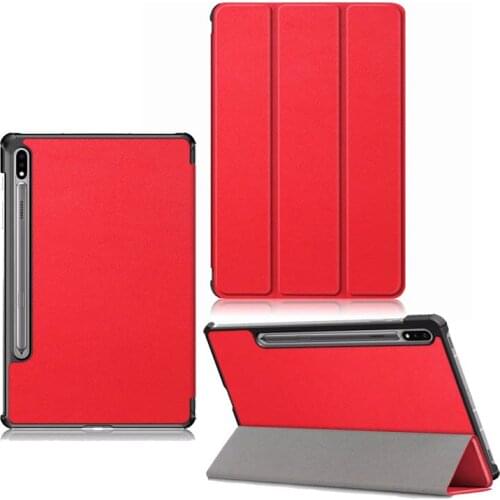 100PCS/Lot For Samsung Galaxy Tab S7 11'' 2020 Luxury PU Cover SM-T870 T875 Slim Folio Stand Leather Case