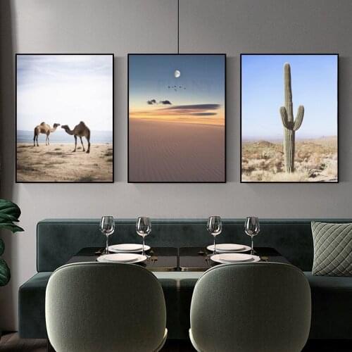 Tropical Desert Animal Canvas Painting Nordic Animal Poster Nature Wall Art Print Landscape Decorative Picture Modern Home