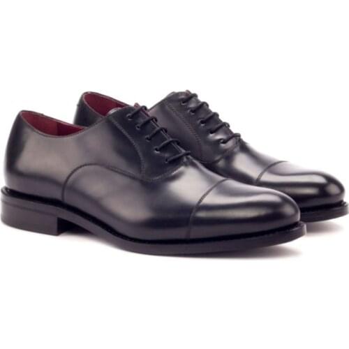 Oxford Black Bridegroom Dress Formal Office Best Men Shoes Genuine Original Business Designer Shoes