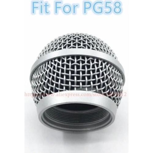 TOP quality Professional Replacement Microphone Grille Ball Head Mesh Fits For shure PG48 PG58