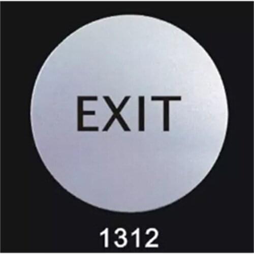 EXIT sign Aluminum plastic board room warn sign wall door adhesive sign