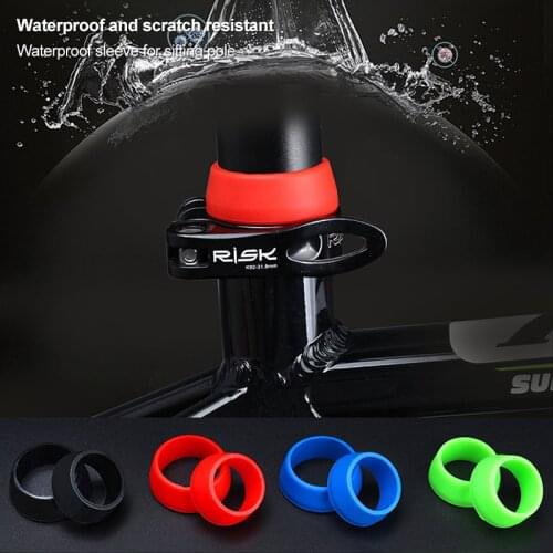 1Pc Bicycle Seat Post Rubber Ring Dust Cover Cycling Silicone Waterproof Mountain Bike Seatpost Protective Dropshipping