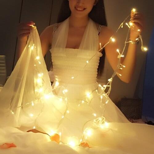 100M/lot LED Flashing Lighting Chain Lamp Star Lighting Chain Lamp Holiday Christmas Tree Low-Voltage Decorative Lamp