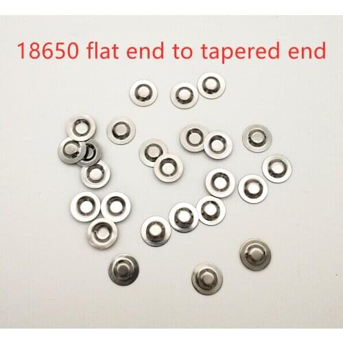 Positive spot welding tip cap 18650 flat end to tapered end battery accessories 100 pcs