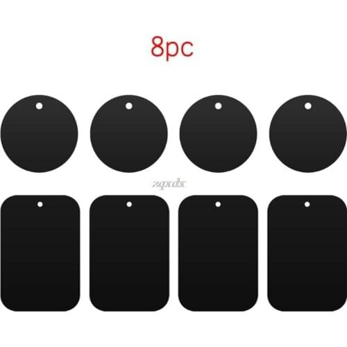 8PCS Metal Plate Magnetic Car Mount Magnet Stand Phone Holder Adhesive Sticker Round Rectangle Replacement Whosale&Dropship