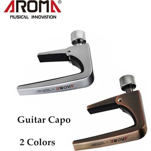 Aroma AC-11 Zinc Alloy Guitarra Guitar Capo for Acoustic Electric Bass Guitar Musical Instruments Parts Accessories Silver/Bronze