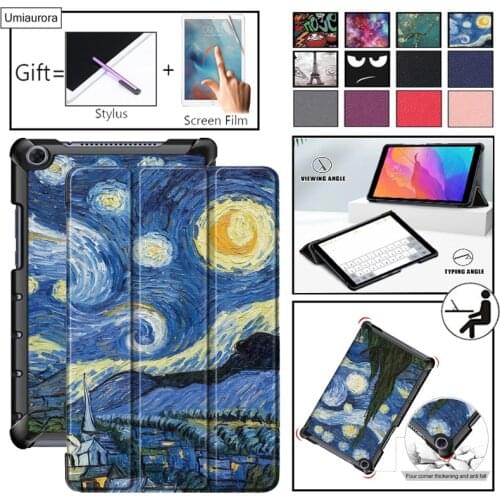 Case for Huawei MediaPad M5 Lite 10 BAH2-W19/L09/W09 Ultra Slim Pu Leather Smart Stand Cover for Media Pad M5 Lite 8“ 10.1" Case
