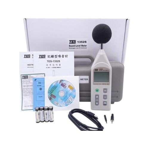 TES Digital Programmable Sound Level Meter TES-1352S 30dB to 130dB TES1352S
