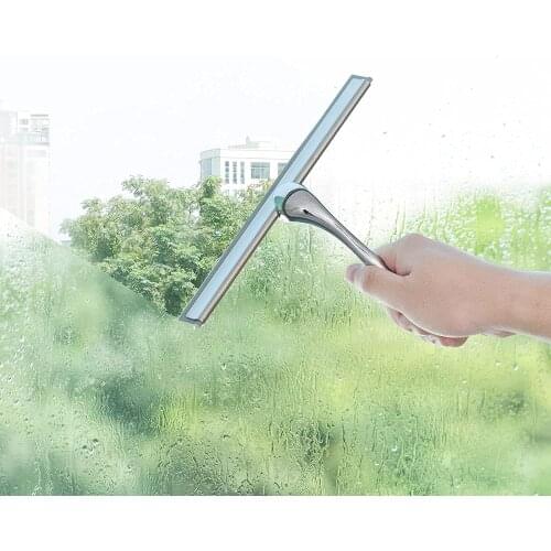 Shower Squeegee for Shower Door, 10 Inches Shower Glass Squeegee for Bathroom, Windows, Kitchen and Car