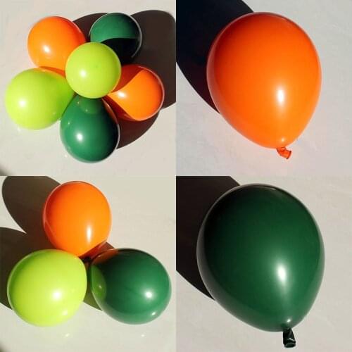 Double-deck balloon Christmas Wedding Engagement Decoration skin orange green balloon birthday party decoration