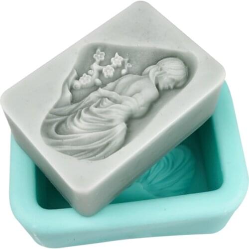 Soap Mold Beauty Bath Handmade Soap Mold DIY Square Aromatherapy Plaster Crafts Liquid Silicone Mold Chocolate Mold Baking Mold