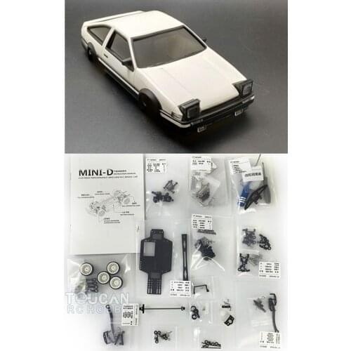 FTRC 1/28 4WD MINID Drift Racing RC Remote Control Car Shell Chassis KIT For TOYOTA AE86 Outdoor Toys For Boys THZH1064-SMT6