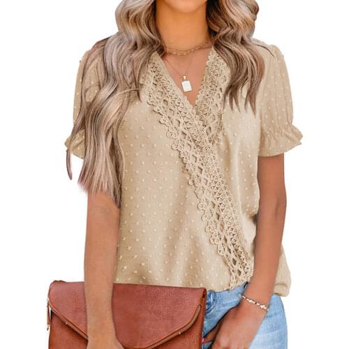 Gefevoqe Blouses With Flounce