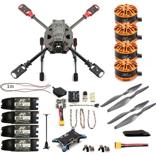 JMT Full Kit DIY 2.4GHz 4-Aixs Drone RC Helicopters 630mm Frame Kit Radiolink MINI PIX GPS Brushless Motor ESC Altitude Hold