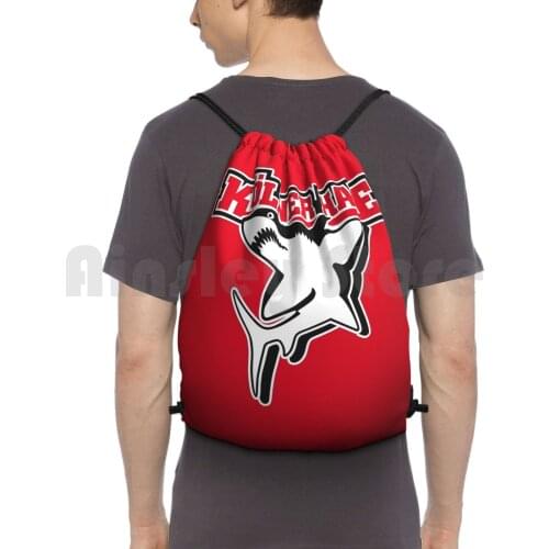 K ? Lner Haie Backpack Drawstring Bag Riding Climbing Gym Bag Team Club Play Game Sport Deutsche Eishockey Liga Germany