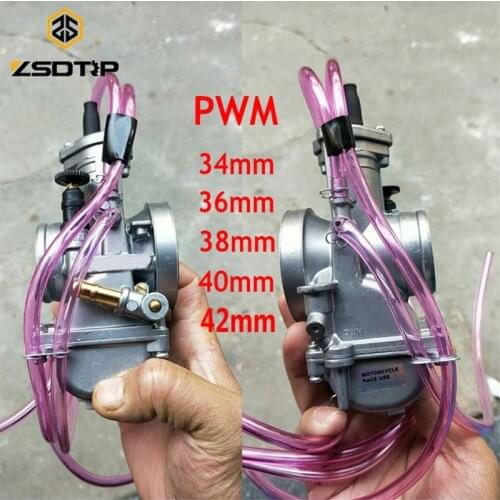 ZSDTRP NEW Keihin PWM 34 36 38 40 42mm Carburetor 2T 4T Engine for Motorcycle Scooter UTV ATV Dirt Bike Used 250cc Carbs